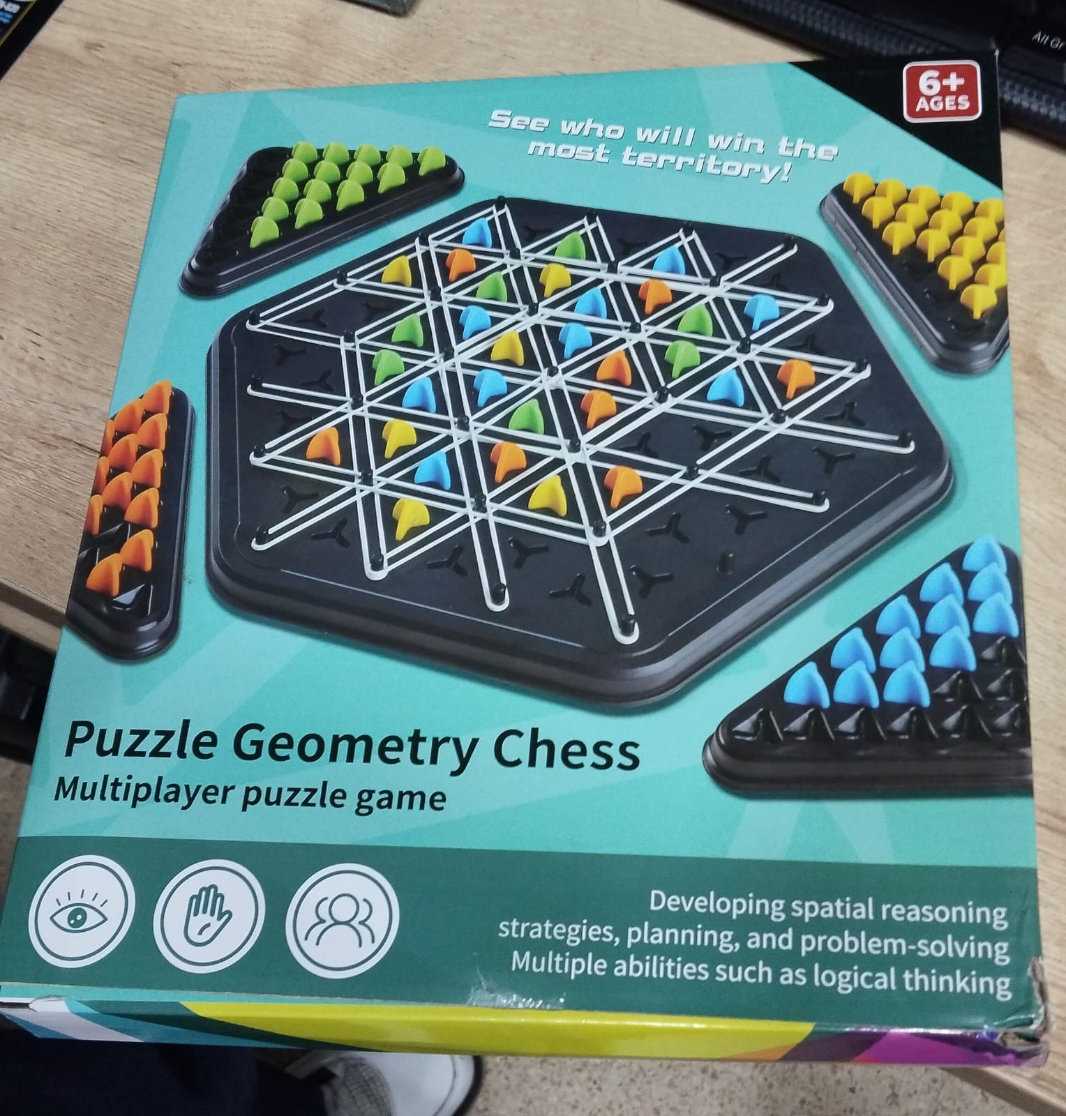 Miniatura 2 de JUEGO AJEDREZ TRIANGULAR TRICOLMENA